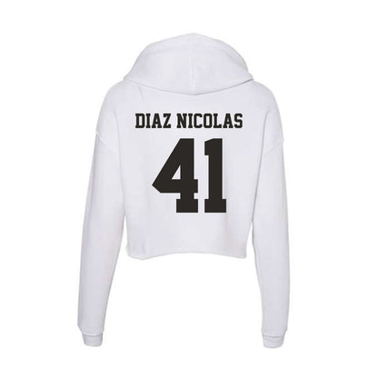 Marshall - NCAA Football : Jorge Diaz Nicolas - Classic Shersey Women's Crop Fleece Hoodie-1