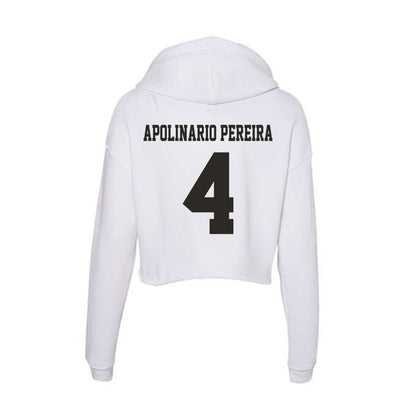 Marshall - NCAA Men's Soccer : Thiago Apolinario Pereira - Classic Shersey Women's Crop Fleece Hoodie-1