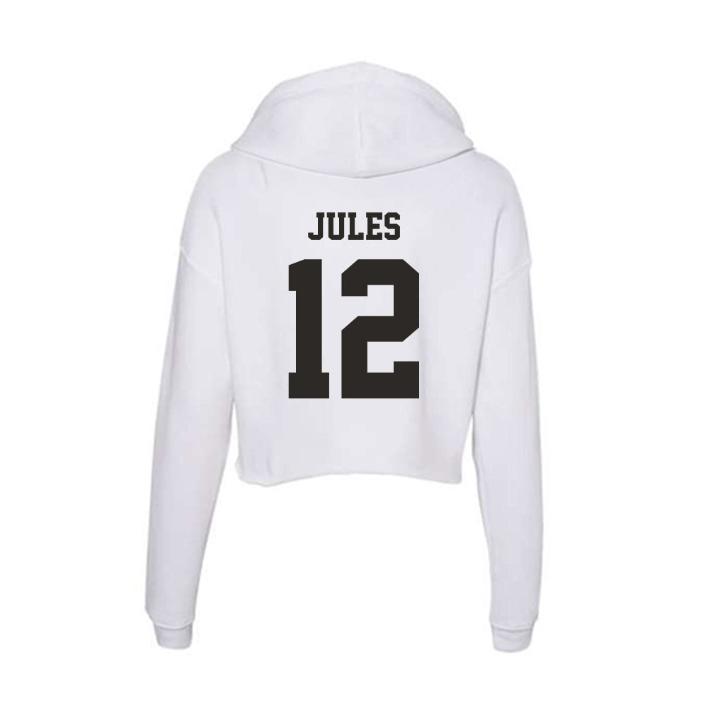 Marshall - NCAA Football : Louikenzy Jules - Women's Crop Fleece Hoodie-1