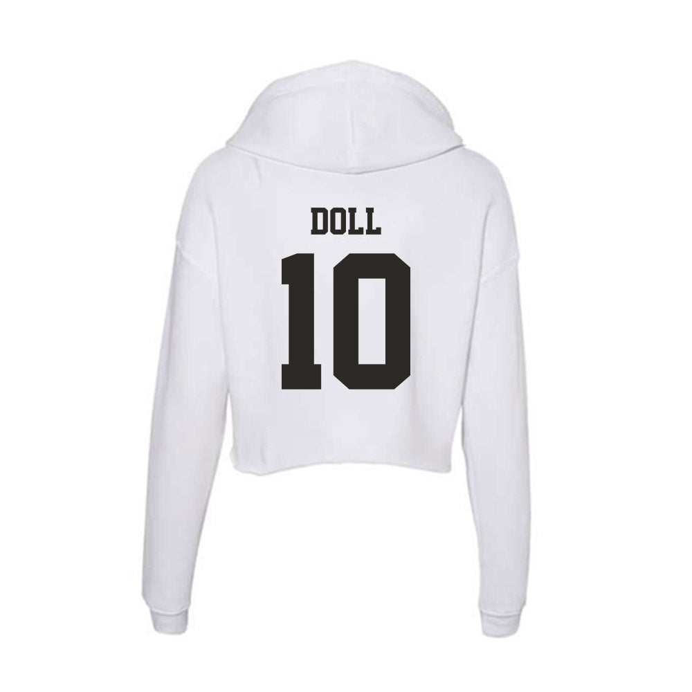 Marshall - NCAA Baseball : Landen Doll - Classic Shersey Women's Crop Fleece Hoodie-1