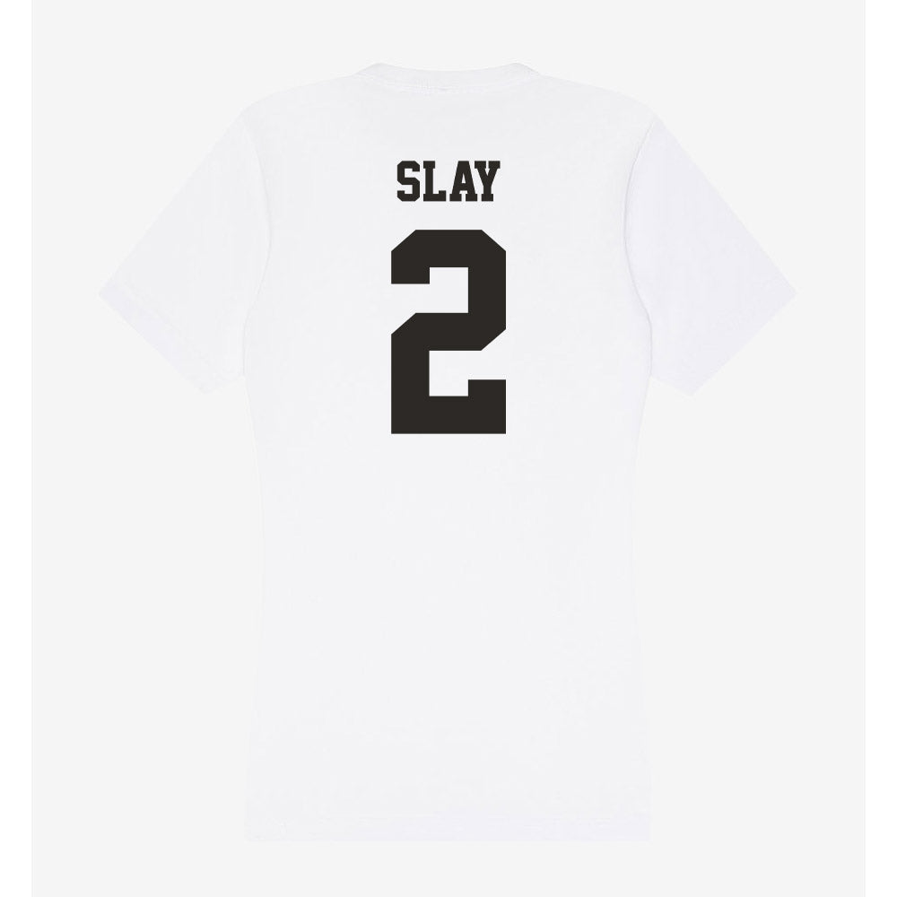 Marshall - NCAA Men's Basketball : Bryce Slay - Classic Shersey Women's V-Neck T-Shirt-1