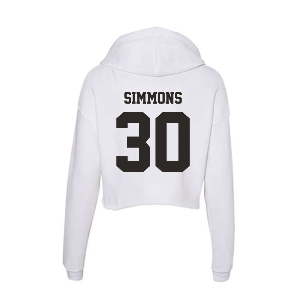Marshall - NCAA Football : Jaasai Simmons - Classic Shersey Women's Crop Fleece Hoodie-1