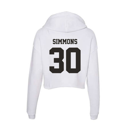 Marshall - NCAA Football : Jaasai Simmons - Classic Shersey Women's Crop Fleece Hoodie-1