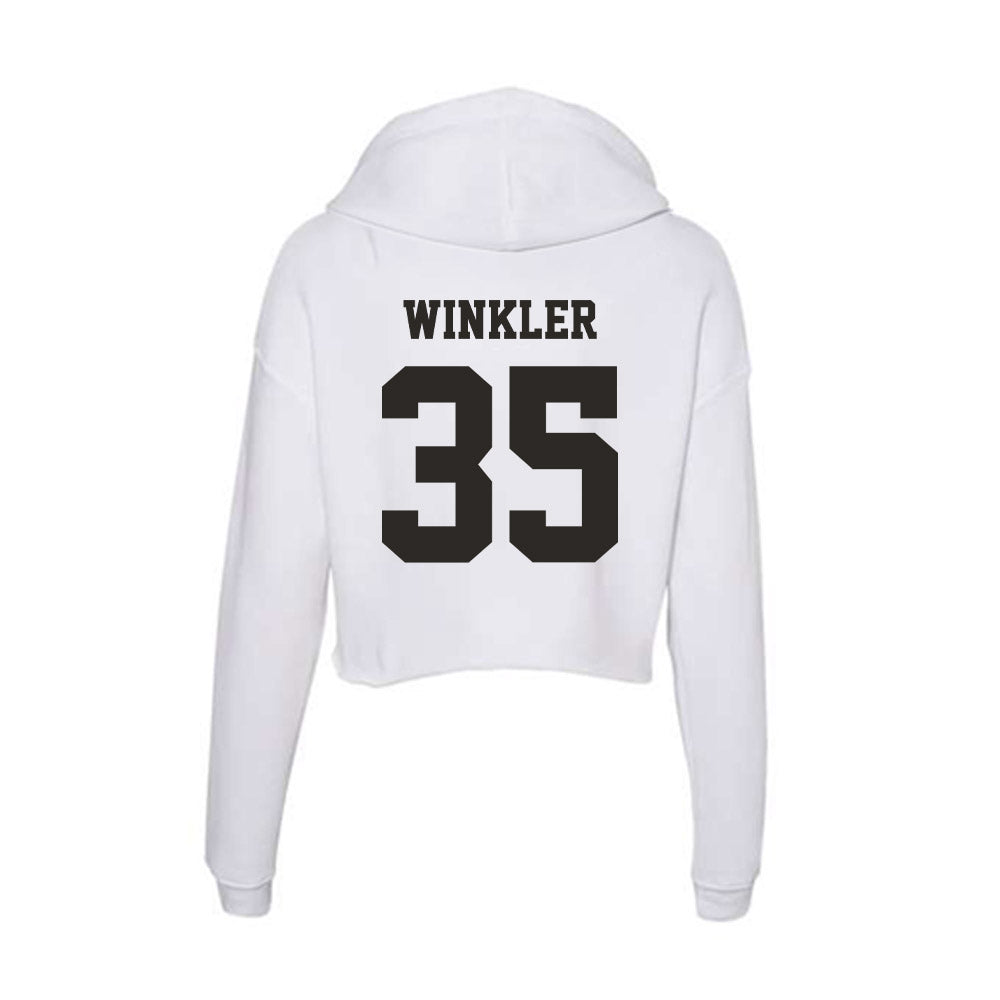 Marshall - NCAA Football : Riley Winkler - Classic Shersey Women's Crop Fleece Hoodie-1