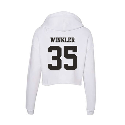 Marshall - NCAA Football : Riley Winkler - Classic Shersey Women's Crop Fleece Hoodie-1