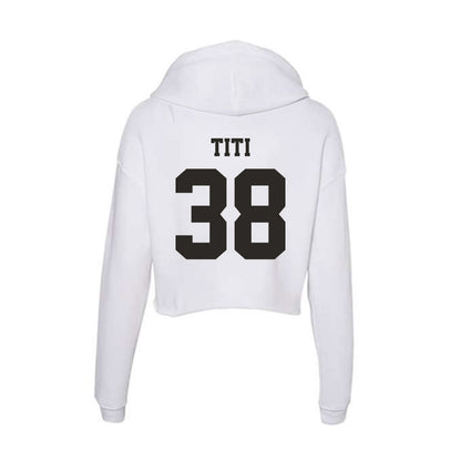 Marshall - NCAA Softball : Tia Titi - Classic Shersey Women's Crop Fleece Hoodie-1