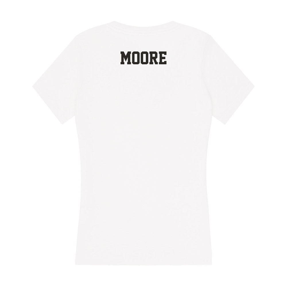 Marshall - NCAA Women's Track & Field : Markayla Moore - Women's V-Neck T-Shirt-1
