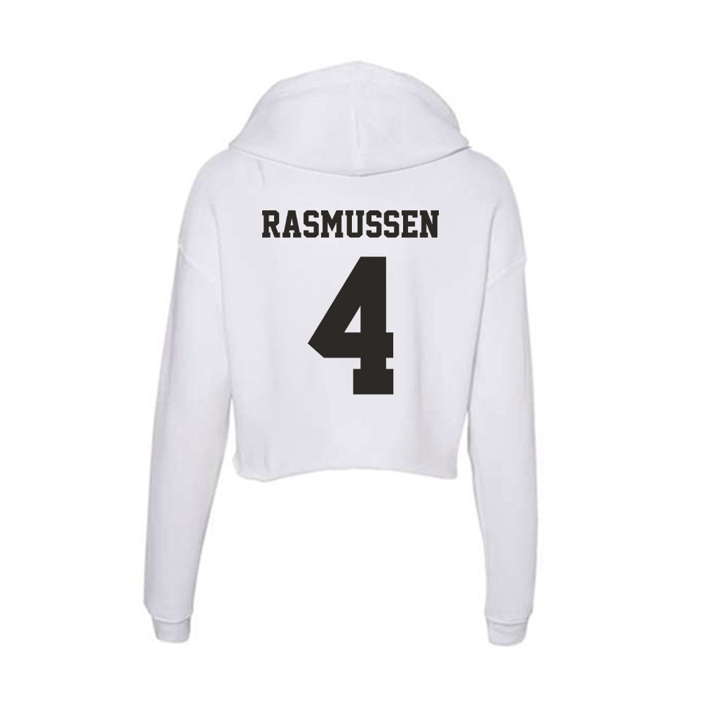 Marshall - NCAA Men's Basketball : Luke Rasmussen - Classic Shersey Women's Crop Fleece Hoodie-1