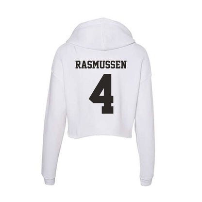 Marshall - NCAA Men's Basketball : Luke Rasmussen - Classic Shersey Women's Crop Fleece Hoodie-1