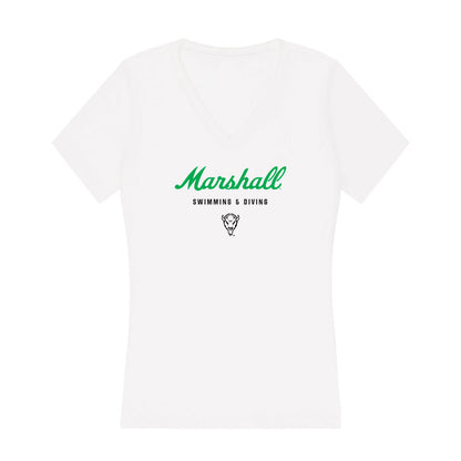 Marshall - NCAA Women's Swimming & Diving : Preslava Tosheva - Classic Shersey Women's V-Neck T-Shirt-0