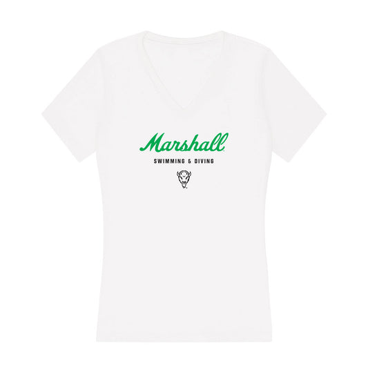 Marshall - NCAA Women's Swimming & Diving : Preslava Tosheva - Classic Shersey Women's V-Neck T-Shirt-0