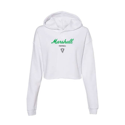 Marshall - NCAA Football : Philipp Davis - Classic Shersey Women's Crop Fleece Hoodie-0