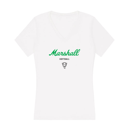 Marshall - NCAA Softball : Chandler Hoskins - Women's V-Neck T-Shirt-0