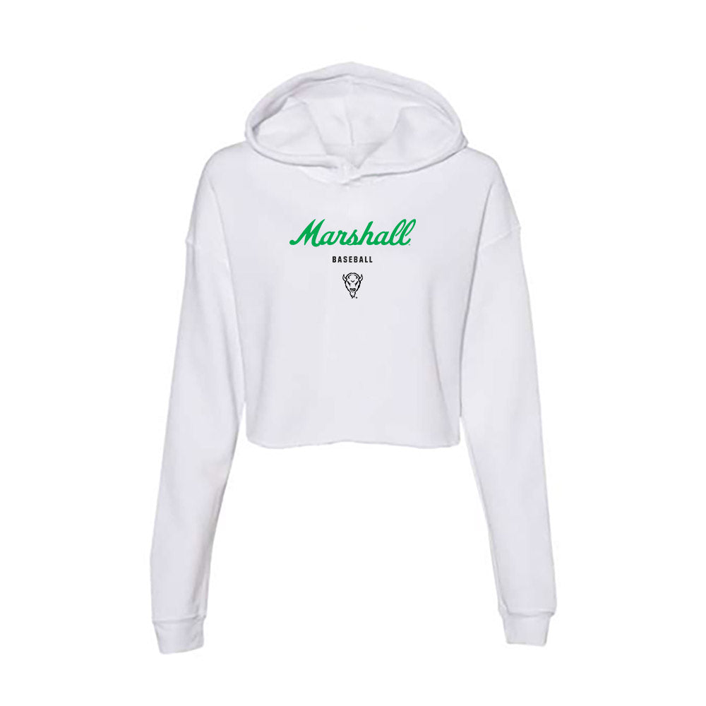 Marshall - NCAA Baseball : Jack Smith - Women's Crop Fleece Hoodie-0