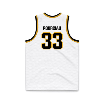 UAPB - NCAA Men's Basketball : Travis Pourciau - White Basketball Jersey-1