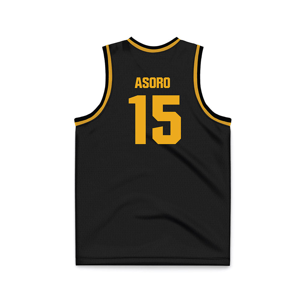 UAPB - NCAA Men's Basketball : Dennis Asoro - Black Basketball Jersey-1