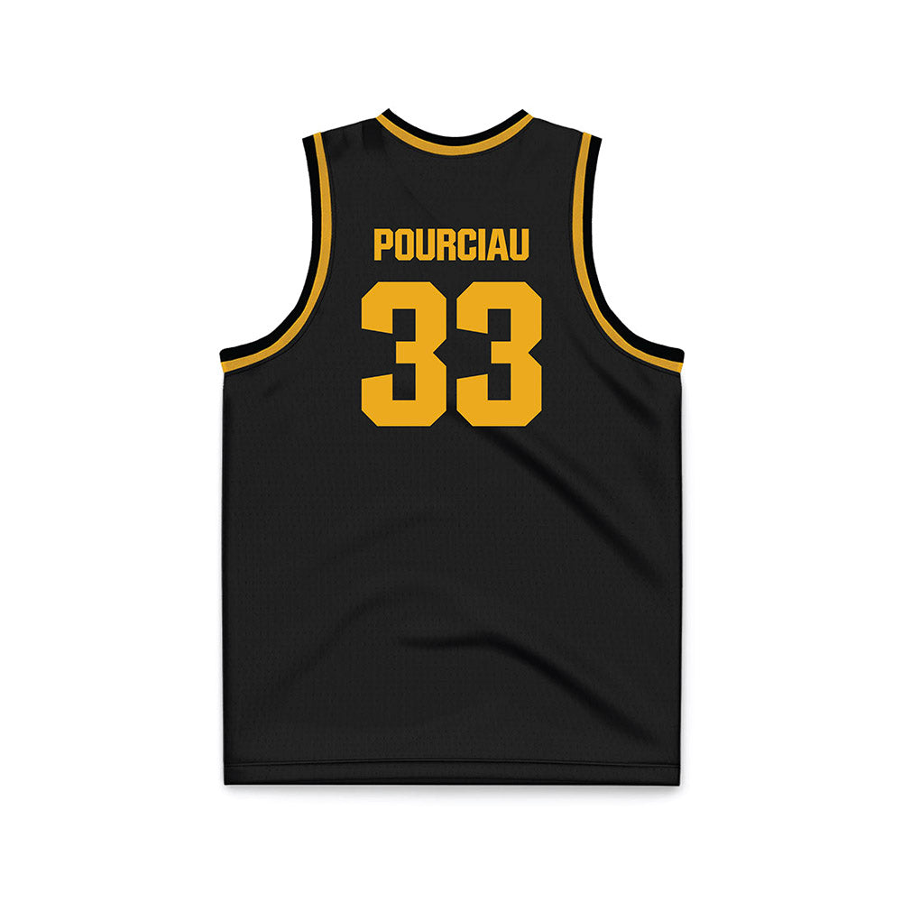 UAPB - NCAA Men's Basketball : Travis Pourciau - Black Basketball Jersey-1