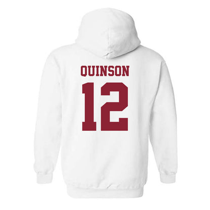  Colgate - NCAA Men's Lacrosse : Casey Quinson - Classic Shersey Hooded Sweatshirt-1