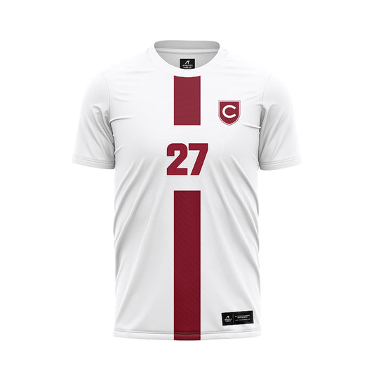 Colgate - NCAA Men's Soccer : Alex StJohn - White Soccer Jersey-0
