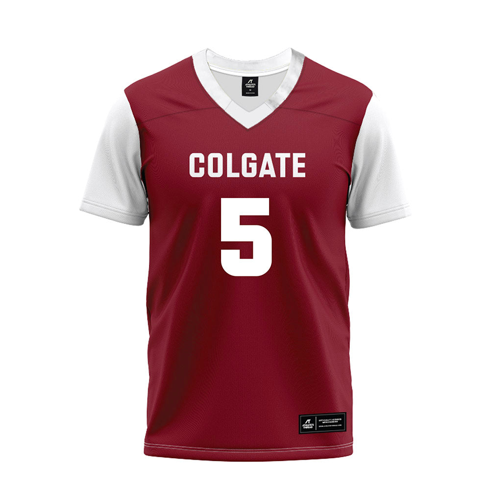 Colgate - NCAA Football : Cole Fulton - Maroon Premium Football Jersey-0
