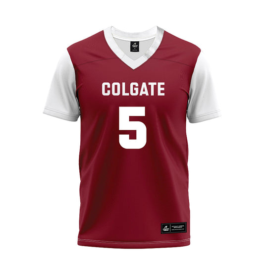 Colgate - NCAA Football : Cole Fulton - Maroon Premium Football Jersey-0