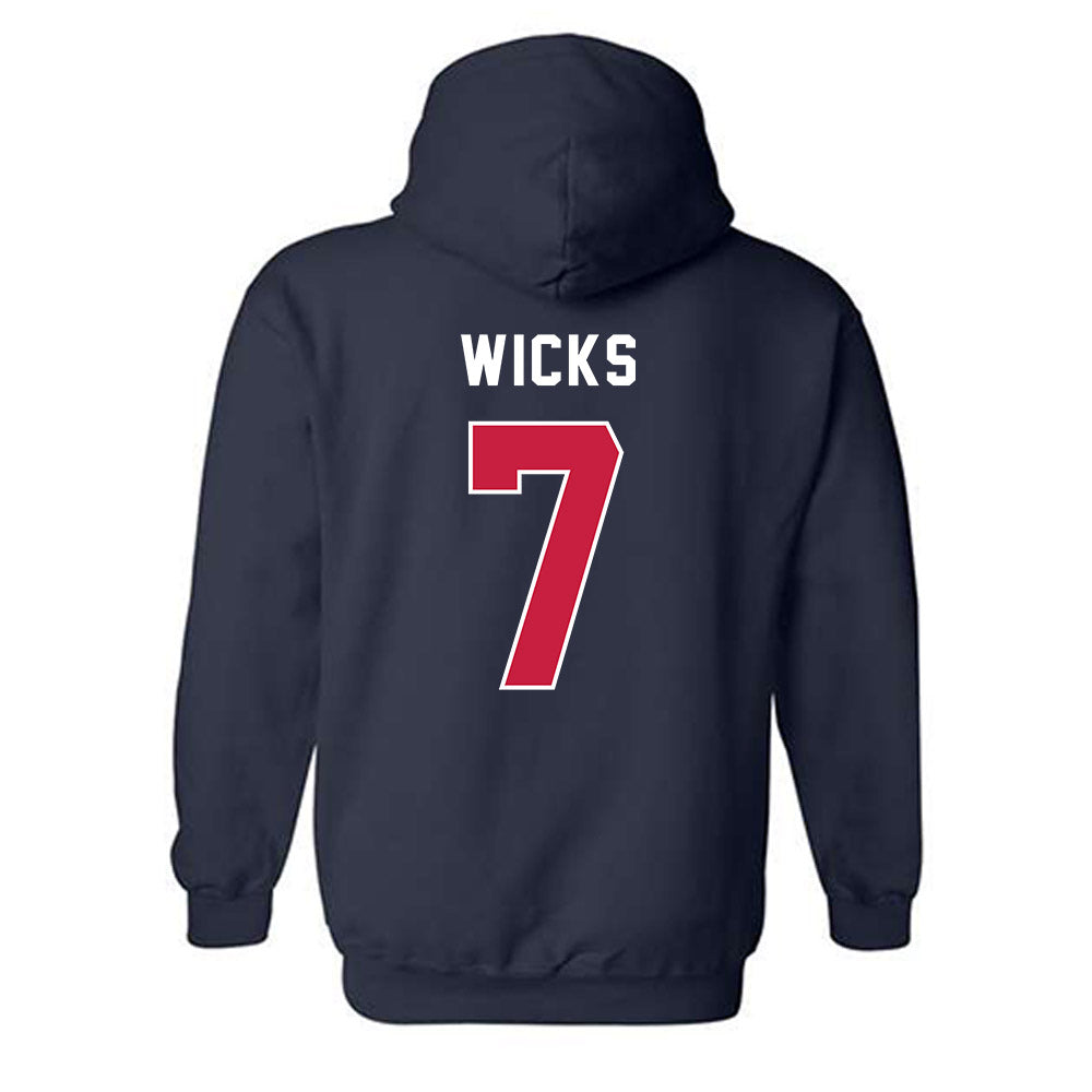 MSU Denver - NCAA Baseball : Noah Wicks - Classic Shersey Hooded Sweatshirt-1