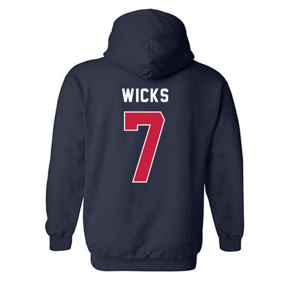 MSU Denver - NCAA Baseball : Noah Wicks - Classic Shersey Hooded Sweatshirt-1