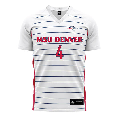 MSU Denver - NCAA Men's Soccer : Kenji McCracken - White Soccer Jersey-0