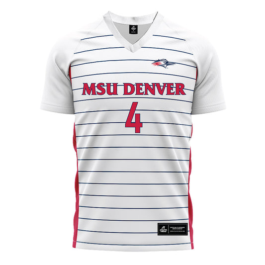 MSU Denver - NCAA Men's Soccer : Kenji McCracken - White Soccer Jersey-0