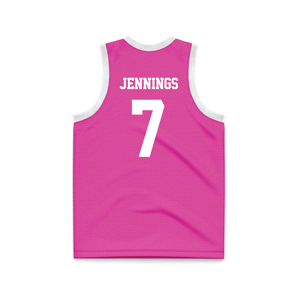 Alabama - NCAA Women's Basketball : Waiata Jennings - Pink Basketball Jersey-1