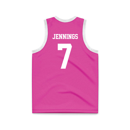 Alabama - NCAA Women's Basketball : Waiata Jennings - Pink Basketball Jersey-1