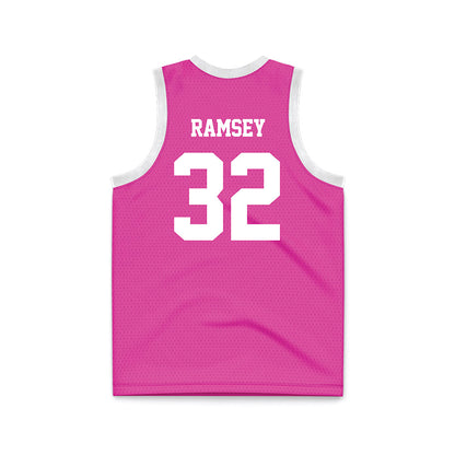 Alabama - NCAA Women's Basketball : Alancia Ramsey - Pink Basketball Jersey-1