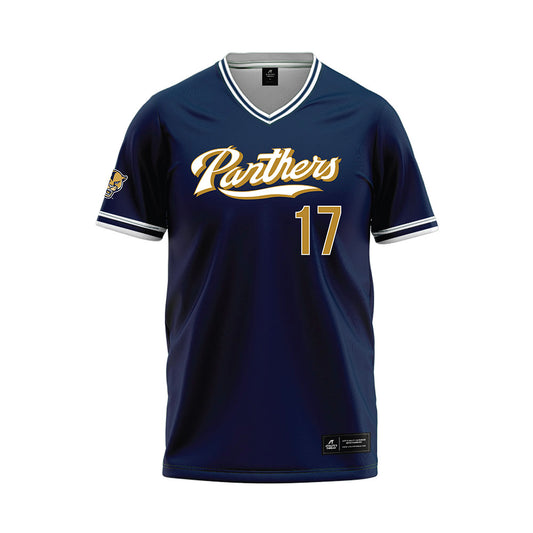 FIU - NCAA Baseball : Hector Candelas - Blue Baseball Jersey-0