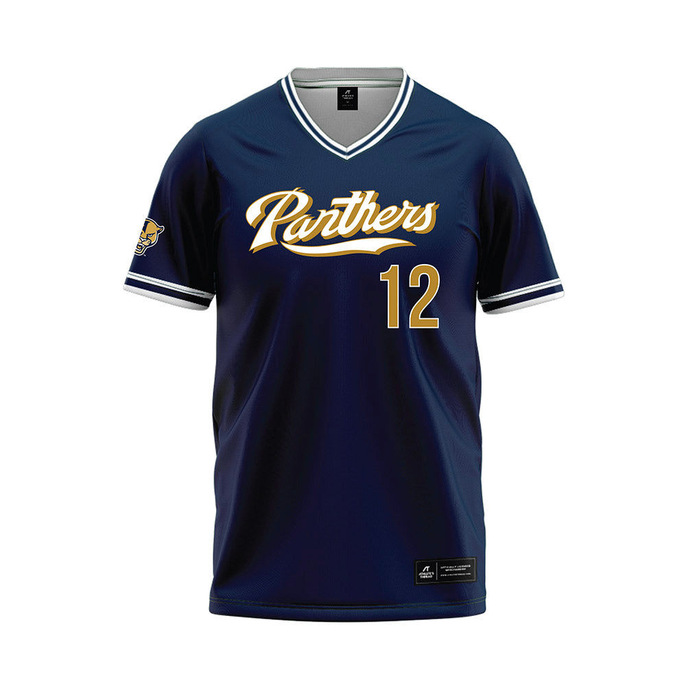 FIU - NCAA Baseball : Marc Hersh - Blue Baseball Jersey-0