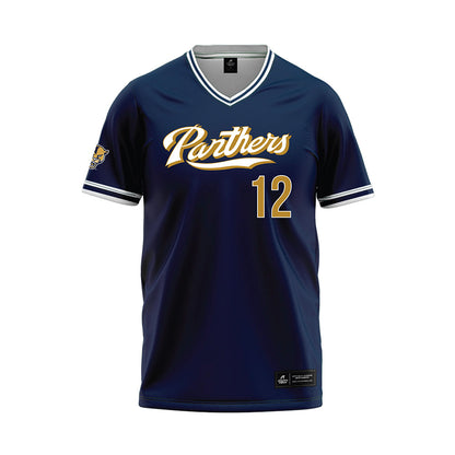 FIU - NCAA Baseball : Marc Hersh - Blue Baseball Jersey-0