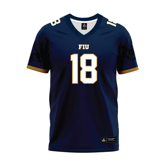 FIU - NCAA Football : Joseph Stone jr - Premium Football Jersey-0