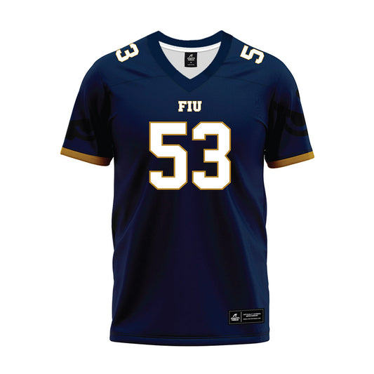 FIU - NCAA Football : Nathan Tveit - Premium Football Jersey-0