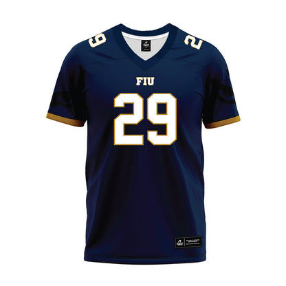 FIU - NCAA Football : Dominic Turnbull - Premium Football Jersey-0