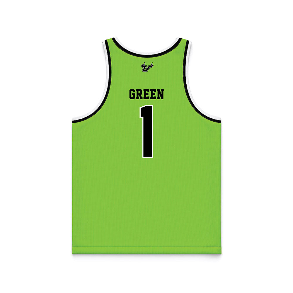 USF - NCAA Men's Basketball : DeAnte Green - Basketball Jersey-1