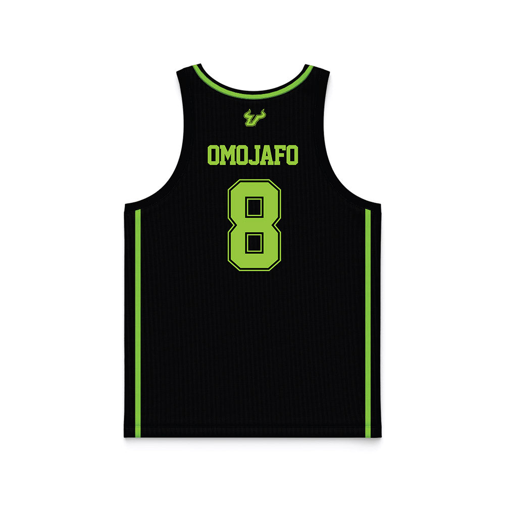 USF - NCAA Men's Basketball : Josh Omojafo - Black Basketball Jersey-1