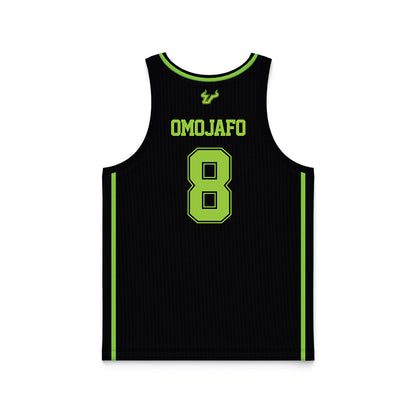 USF - NCAA Men's Basketball : Josh Omojafo - Black Basketball Jersey-1
