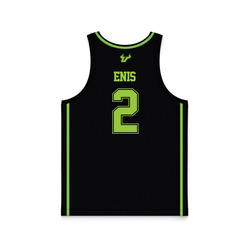 USF - NCAA Men's Basketball : Wes Enis - Black Basketball Jersey-1