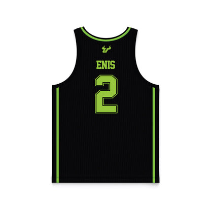 USF - NCAA Men's Basketball : Wes Enis - Black Basketball Jersey-1
