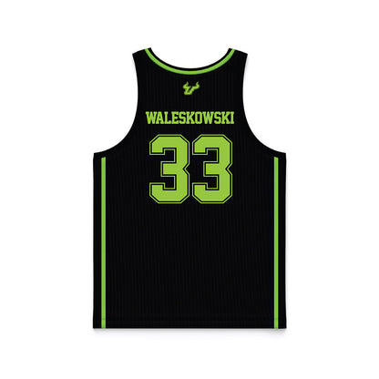 USF - NCAA Men's Basketball : Donovan Waleskowski - Black Basketball Jersey-1