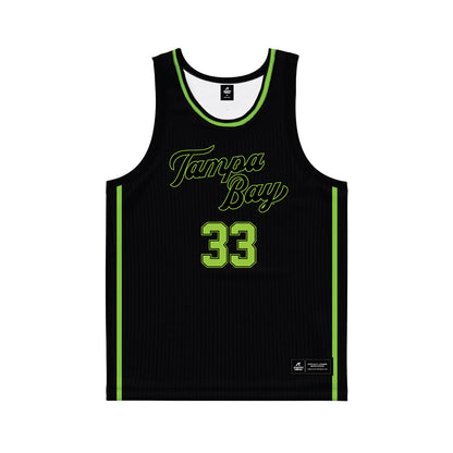 USF - NCAA Men's Basketball : Donovan Waleskowski - Black Basketball Jersey-0