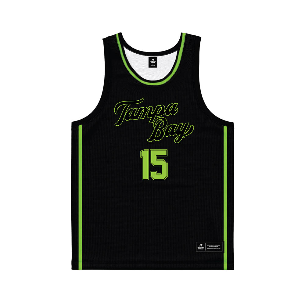 USF - NCAA Men's Basketball : Onyx Nnani - Black Basketball Jersey-0