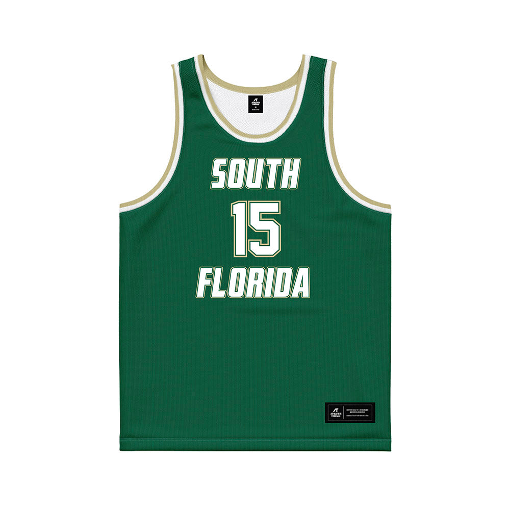 USF - NCAA Men's Basketball : Onyx Nnani - Basketball Jersey-0