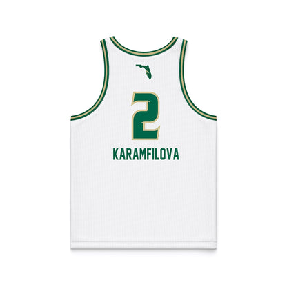 USF - NCAA Women's Basketball : Yana Karamfilova - Basketball Jersey-1