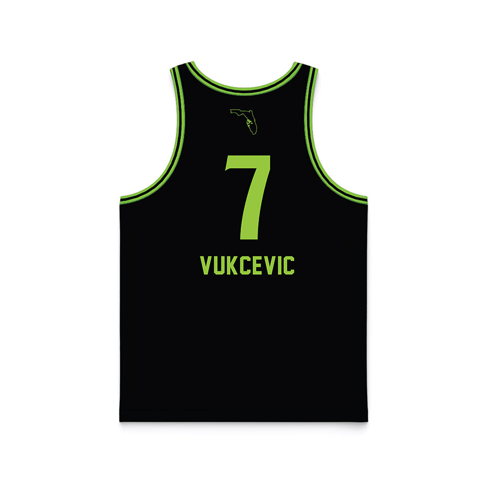 USF - NCAA Women's Basketball : Lana Vukcevic - Black Basketball Jersey-1