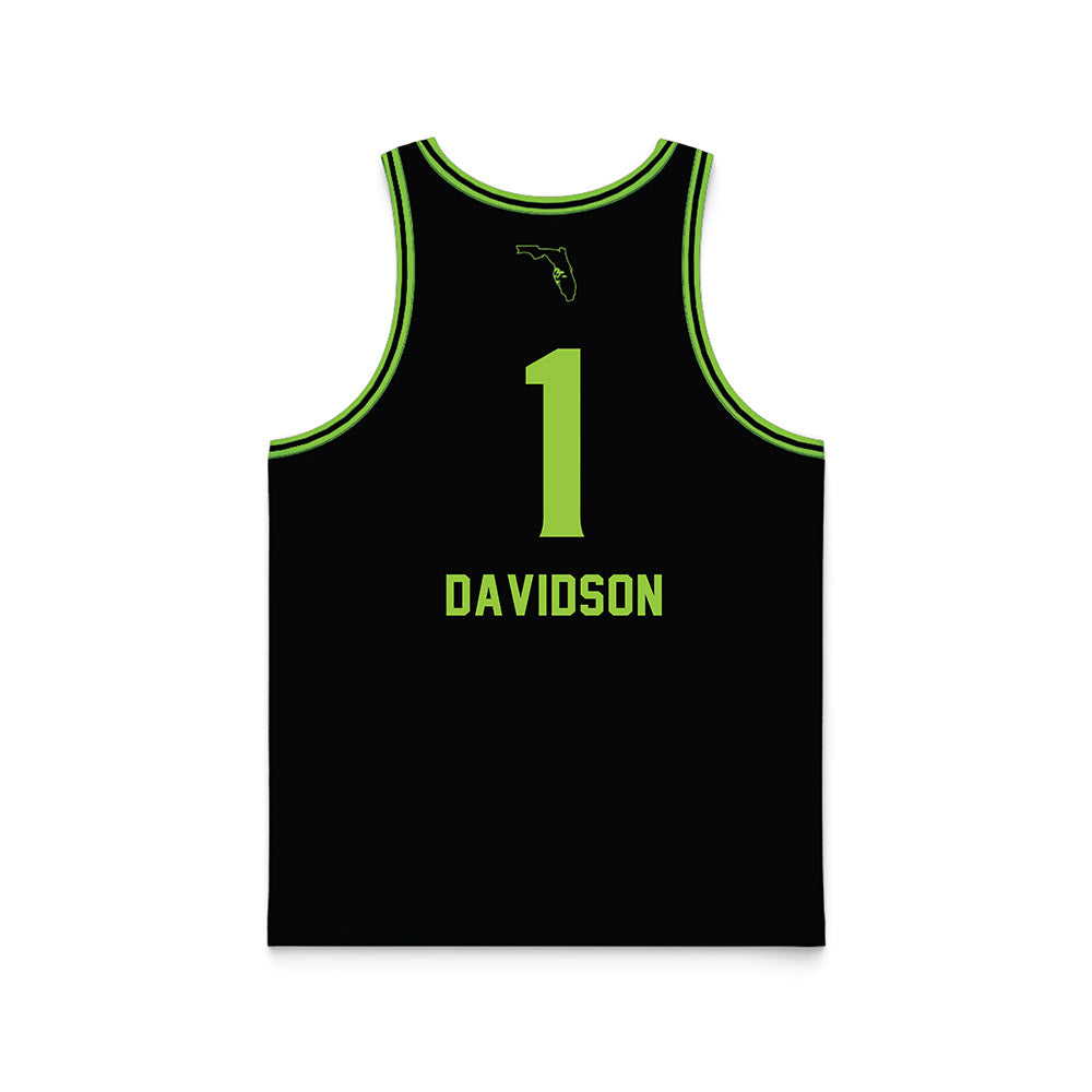 USF - NCAA Women's Basketball : Katie Davidson - Black Basketball Jersey-1